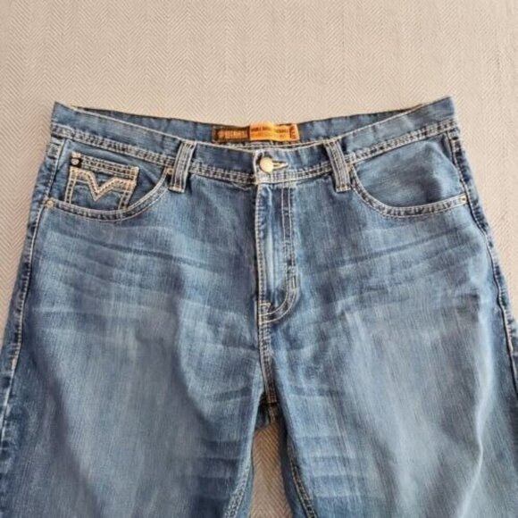 Rock & Roll Denim® Men's Raised Denim Stackable Dark Jeans BMTBD03103 Western - Picture 2 of 16